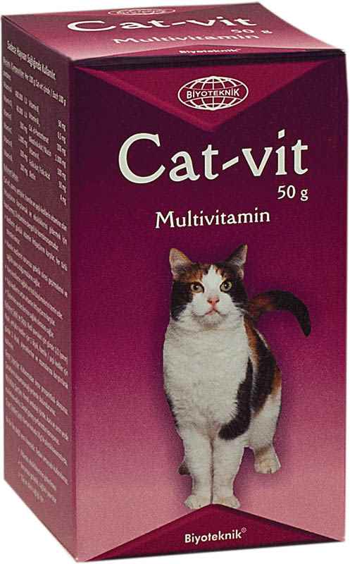 BİYOTEKNİK CAT-VİT    KEDİLER İÇİN MULTİVİTAMİN